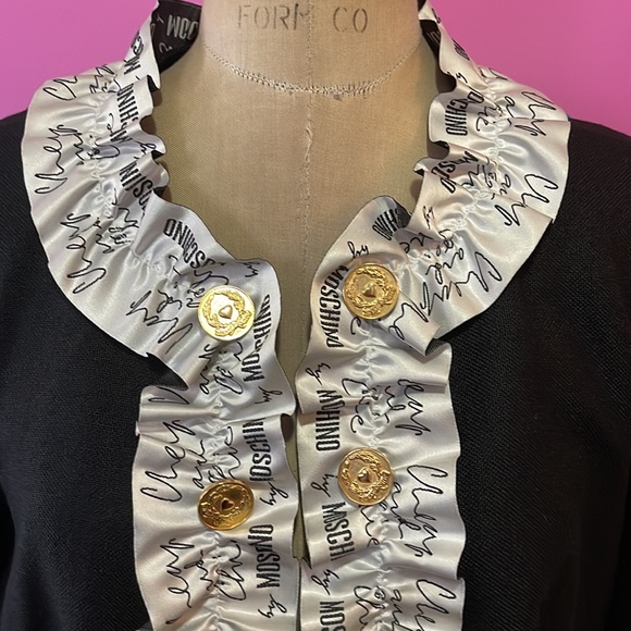 Moschino Cheap Chic Ruffle Ribbon Front Jacket - Picture 3 of 16